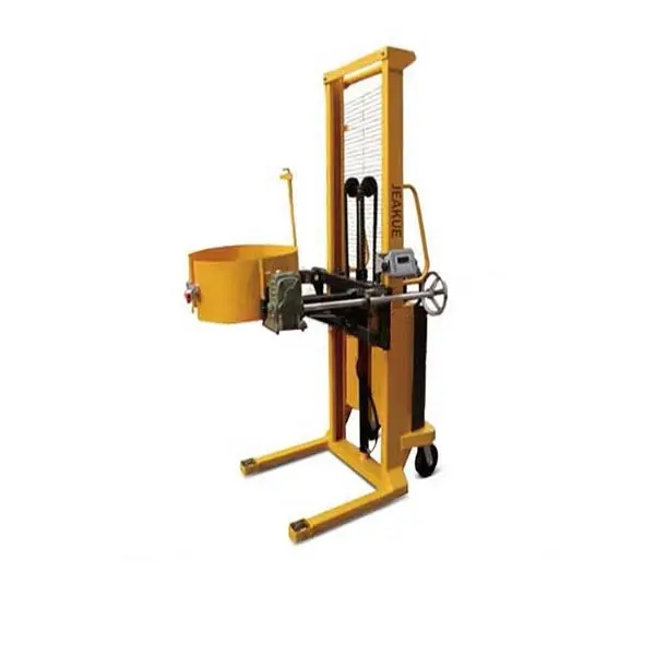 500kg 55 gallon manual hydraulic oil drum lifter truck forklift