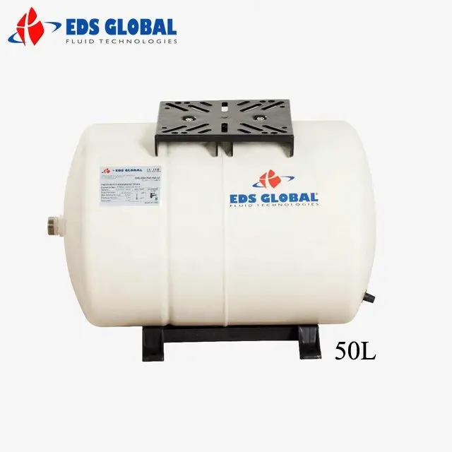 EDS GLOBAL 50LT Pressure Tank Expansion Vessel Pressure Vessel Water Pump Tank Horizontal Diaphragm Tank