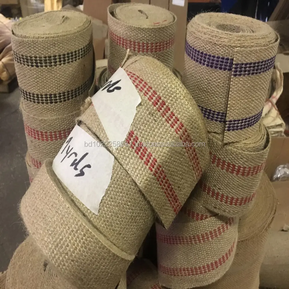 Custom Natural Color Jute Webbing Hemp Webbing