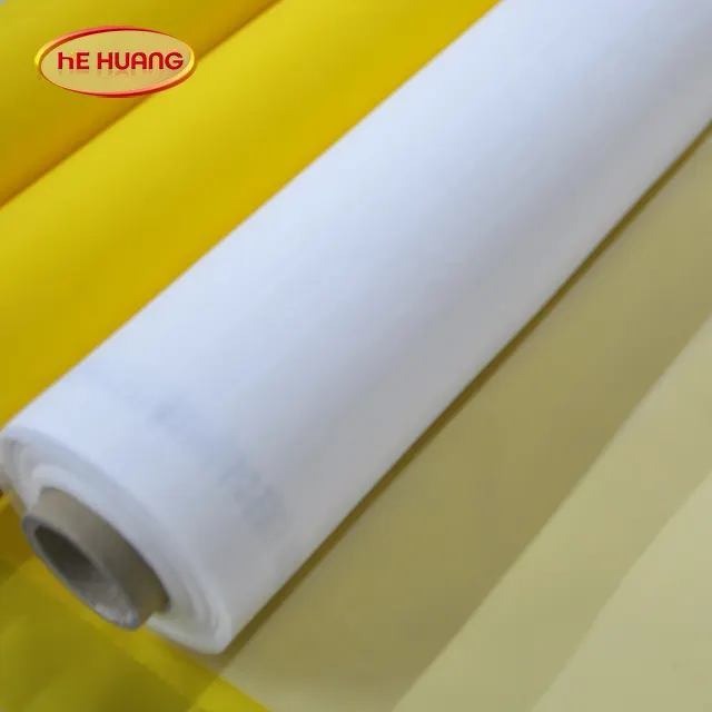 Polyester Mesh Screen New Type Yellow White Color 100% Polyester New Designs Screen Printing Mesh Screen