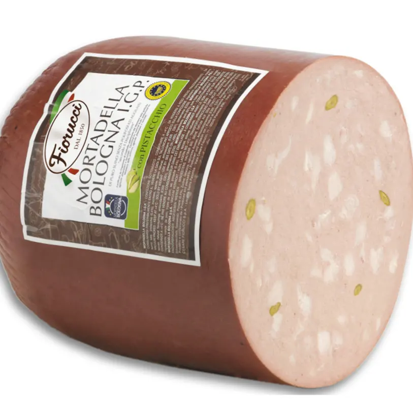 Hot sales made in Italy highest quality cooked pork sausage Mortadella Bologna IGP With Pistachio for export