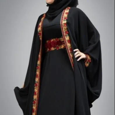 Женская абайя с цветочным дизайном, Модная стильная абайя хорошего качества, удобная для дам