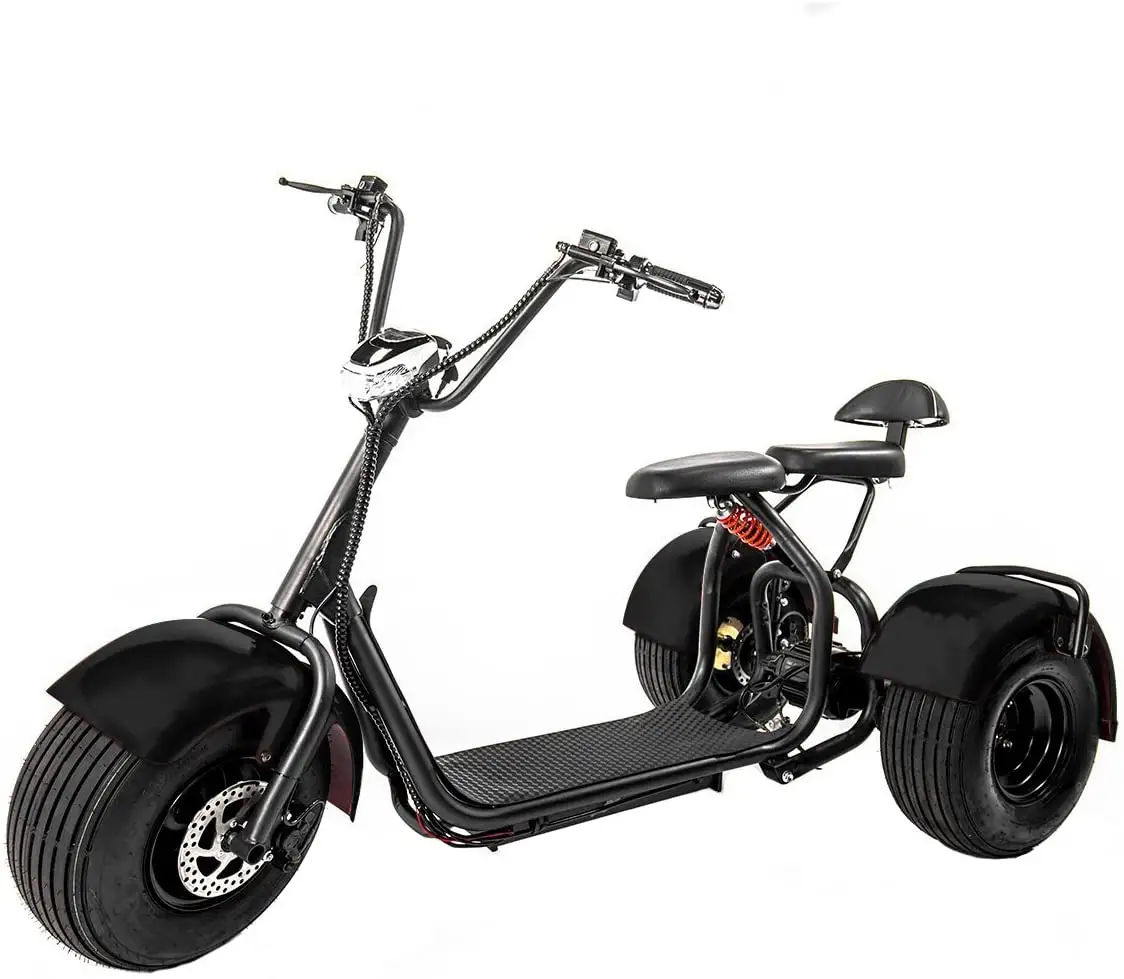 AFFORDABLE eDrift UH-ES395 Fat Tires 3-wheel Electric Chopper Trike Scooter