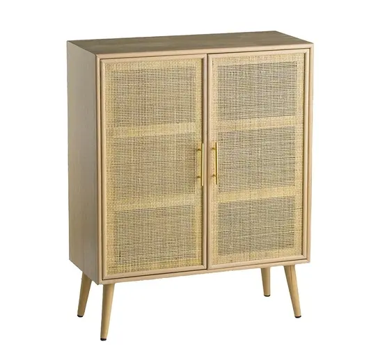 Manufacturer high quality modern design natural rattan wood cabinet home furniture from Vietnam