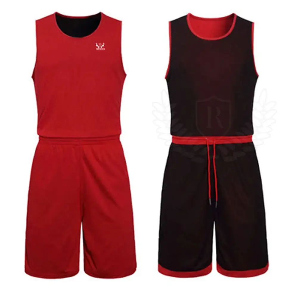 Красно-черные командные баскетбольные майки для печати, дизайн вашей собственной баскетбольной формы