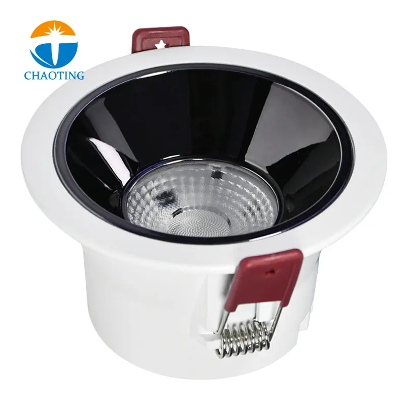 Diecasting Aluminium IP20 Indoor Anti-glare COB Spot Light Recessed Ceiling Round LED Downlight Prices