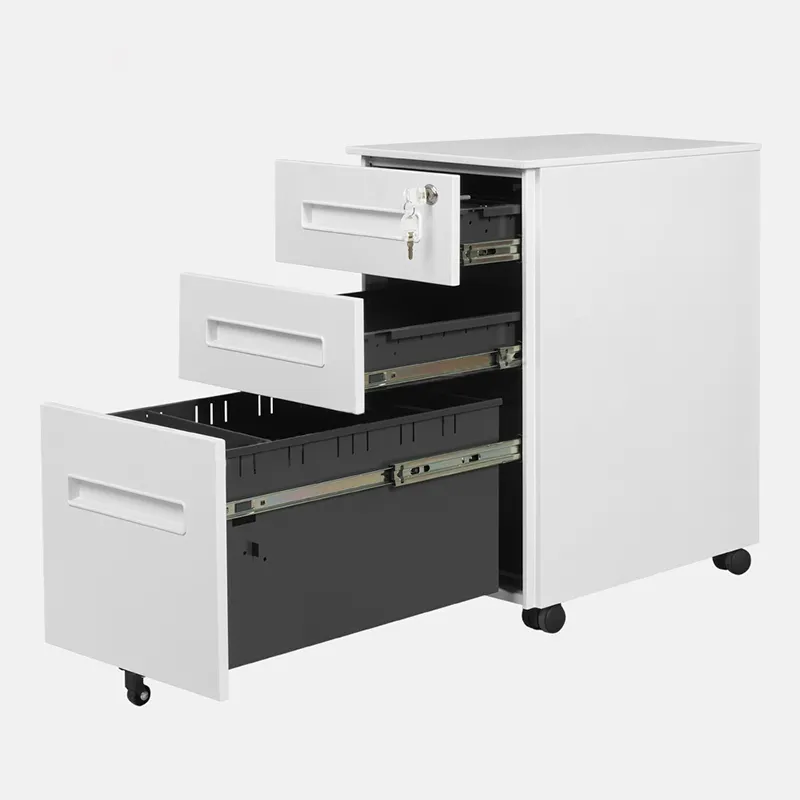 modern office furniture steel file storage cabinet with wheels