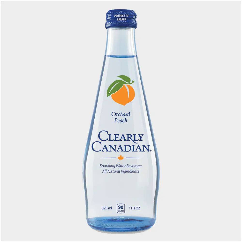 Чистота, здоровье и качество, четкие канадские оригиналы, фруктовый фрукт, персик, сияющая канадская Весенняя вода, всего 90 калорий