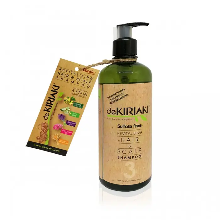 Sulfate Free DEKIRIAKI Revitalizing Hair & Scalp Shampoo for Better Scalp Care & Reduce Hair Loss