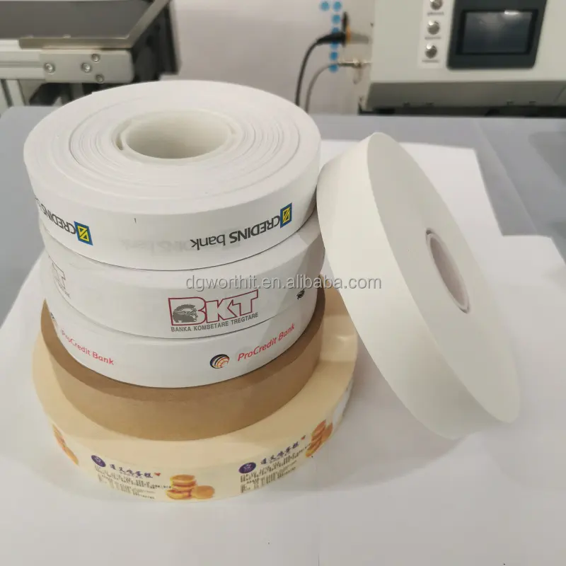 Craft paper roll banding banknote paper straps for automatic banknote banding machine