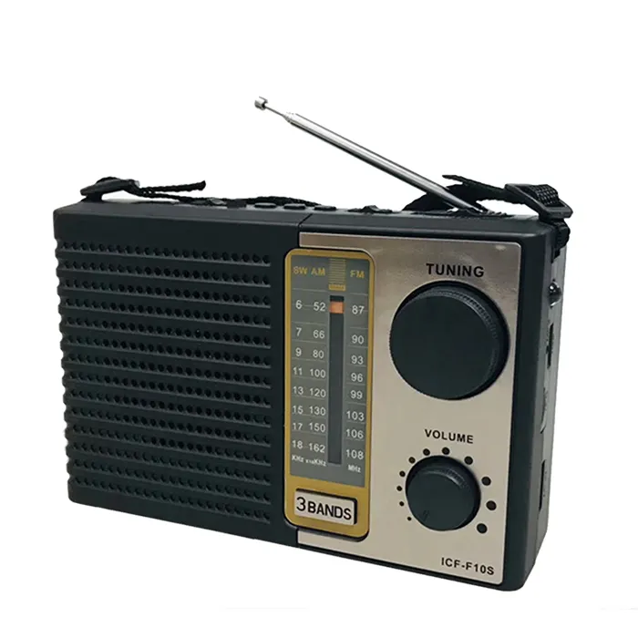 ICF-F10BT Multimedia Mp3 Am Fm Sw Rechargeable Portable Pocket Solar Radio With Usb