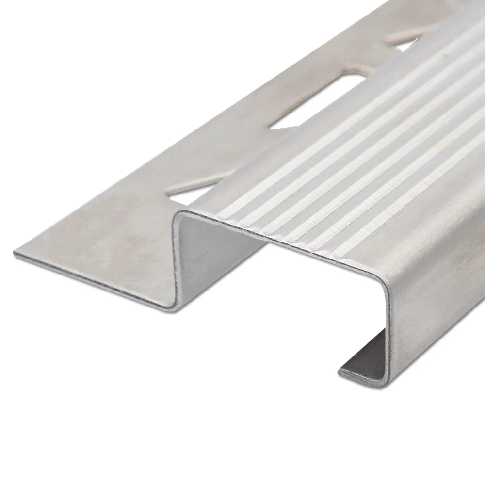 Stainless Steel Stair Nosing Tile Trim, Stair Edge Profile