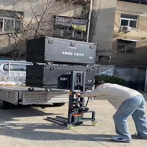 多功能轻型定制迷你堆垛机叉车液压旋转脚轮手动托盘运输迷你堆垛机 - Product Image 2