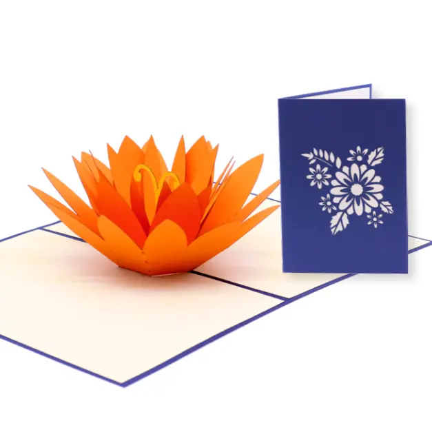 คอลเลกชันใหม่บัตร3D ดอกไม้งานฝีมืองานหัตถกรรมกระดาษพิมพ์ดิจิตอลการ์ดอวยพรกระดาษแกะสลัก