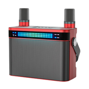 Altavoz de Karaoke inalámbrico de alta calidad de sonido YS224 con micrófono Dual RGB Light Subwoofer Bass Stereo Portable Outdoor Karaoke Machine