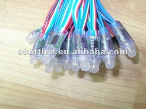フルカラー防水IP68デジタルDC5VLEDピクセルストリングw2811ライト12mmRGBピクセルLEDライトコントローラー - Product Image 6