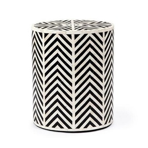โต๊ะกาแฟประดับมุกฝังติดกระดูกของตกแต่งบ้านโต๊ะคอนโซลกลาง - Product Image 4