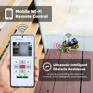 TSCIN BUNY Wrover Cam <span class=keywords><strong>Smart</strong></span> <span class=keywords><strong>Robot</strong></span> <span class=keywords><strong>Car</strong></span> für WiFi Wireless Transmission 4WD für ESP32 Kit Roboter kompatibel mit <span class=keywords><strong>Arduino</strong></span> Ide