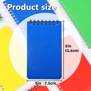 Cuaderno de bolsillo pequeño Mini Bloc de notas en espiral de 3x5 pulgadas Bloc de notas pequeño Cuaderno en espiral pequeño a granel