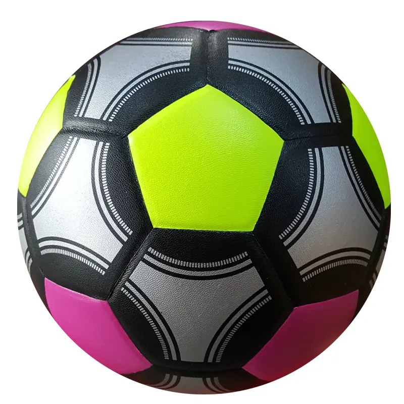 Eğitim kalite resmi boyut PVC futbol topu ile özel Logo baskılı futbol maç için