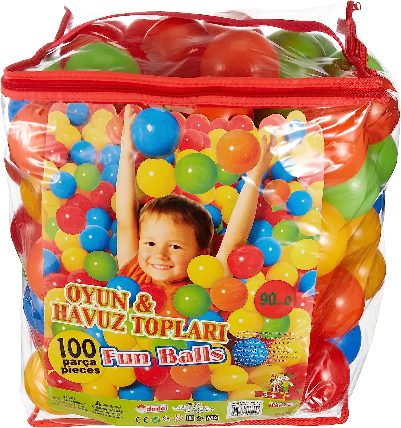 Pelotas de playa y billar, 100 piezas, 9cm, juego y Juguetes Divertidos en una bolsa, Ocean Ball Pit, juego interior y exterior, plástico, varios colores