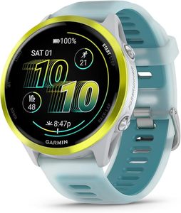 Garmins Forerunner 570, 47mm,高度なGPSランニングとトライアスロンスマートウォッチAMOLEDディスプレイ - Product Image 2