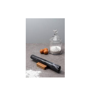 Green Marble Rolling Pin Dough Rolling Pin Dough Roller with Wood Handles and <strong>Cradle</strong> and Customized <strong>Size</strong> - Product Image 3