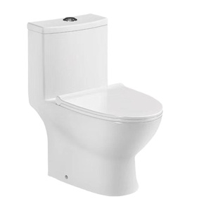 Banyo tuvalet seramik yıkama aşağı tek parça tuvalet tasarım seramik yeni Modern yuvarlak duvara monte akıllı tuvalet p-tuzak 180 41-50KG - Product Image 1