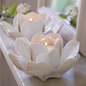 Nhựa khuôn nến cho DIY hộp đồ trang sức sen Silicone bê tông khuôn mẫu cho người giữ ngọn nến - Product Image 4