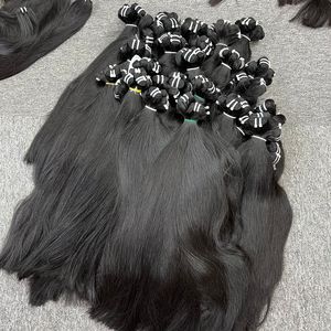 100% バージンヘアエクステンションナチュラルストレート大ストックベトナム生ヘアライトカラー
