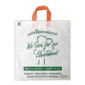 Custom Print Logo Garment <strong>Soft</strong> <strong>Loop</strong> <strong>Handle</strong> Shopping Carry <strong>Colorful</strong> Packaging <strong>Handle</strong> Packing Plastic Bag for Clothes - Product Image 5