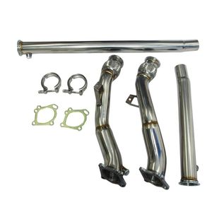ท่อระบายไอเสียสำหรับรถ Audi S4 2000-2004 RS4 A6 K03 2.7L RS6 K04เทอร์โบ3 "ถึง2.5" ชุดปะเก็นไอเสีย downpipe - Product Image 2