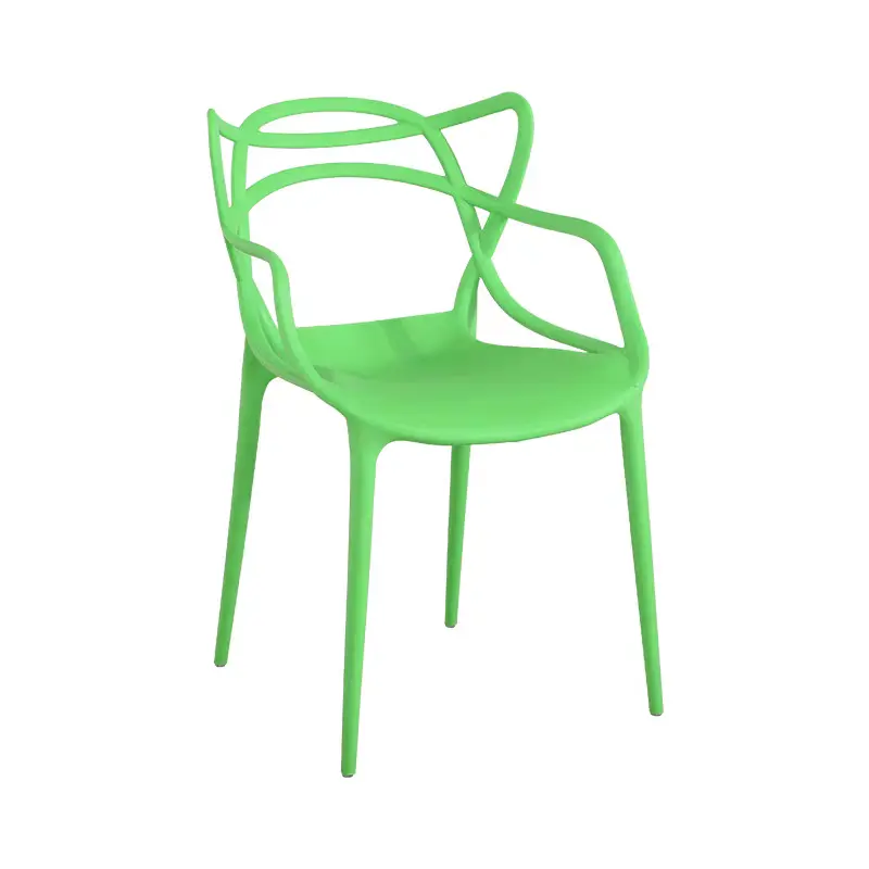 Sedia di plastica durevole della sedia del caffè del ristorante di design moderno impilabile per uso domestico e pranzante