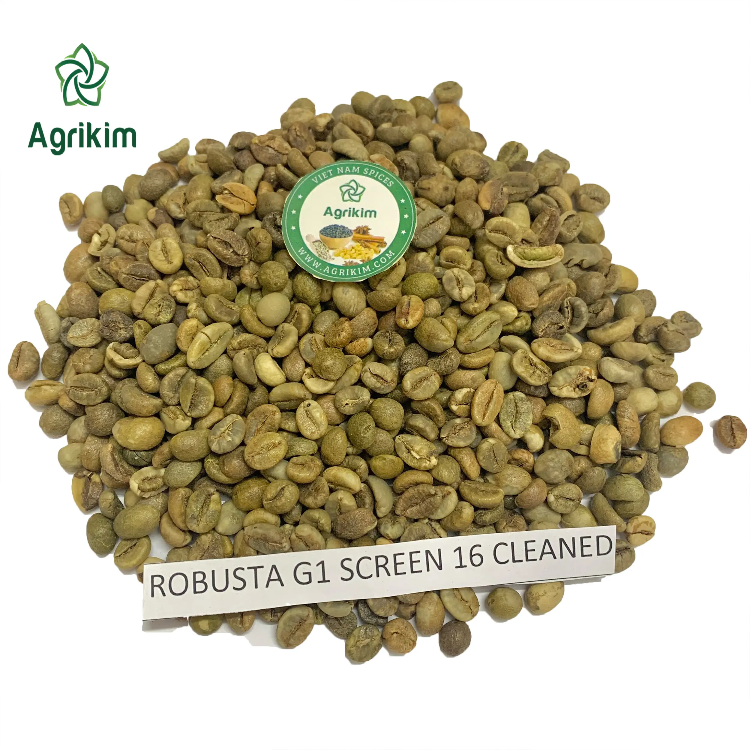 ROBUSTA yeşil kahve çekirdekleri G1 16 ekran yüksek kalite ve en iyi fiyat ile toptan VIETNAM + 84 363565928