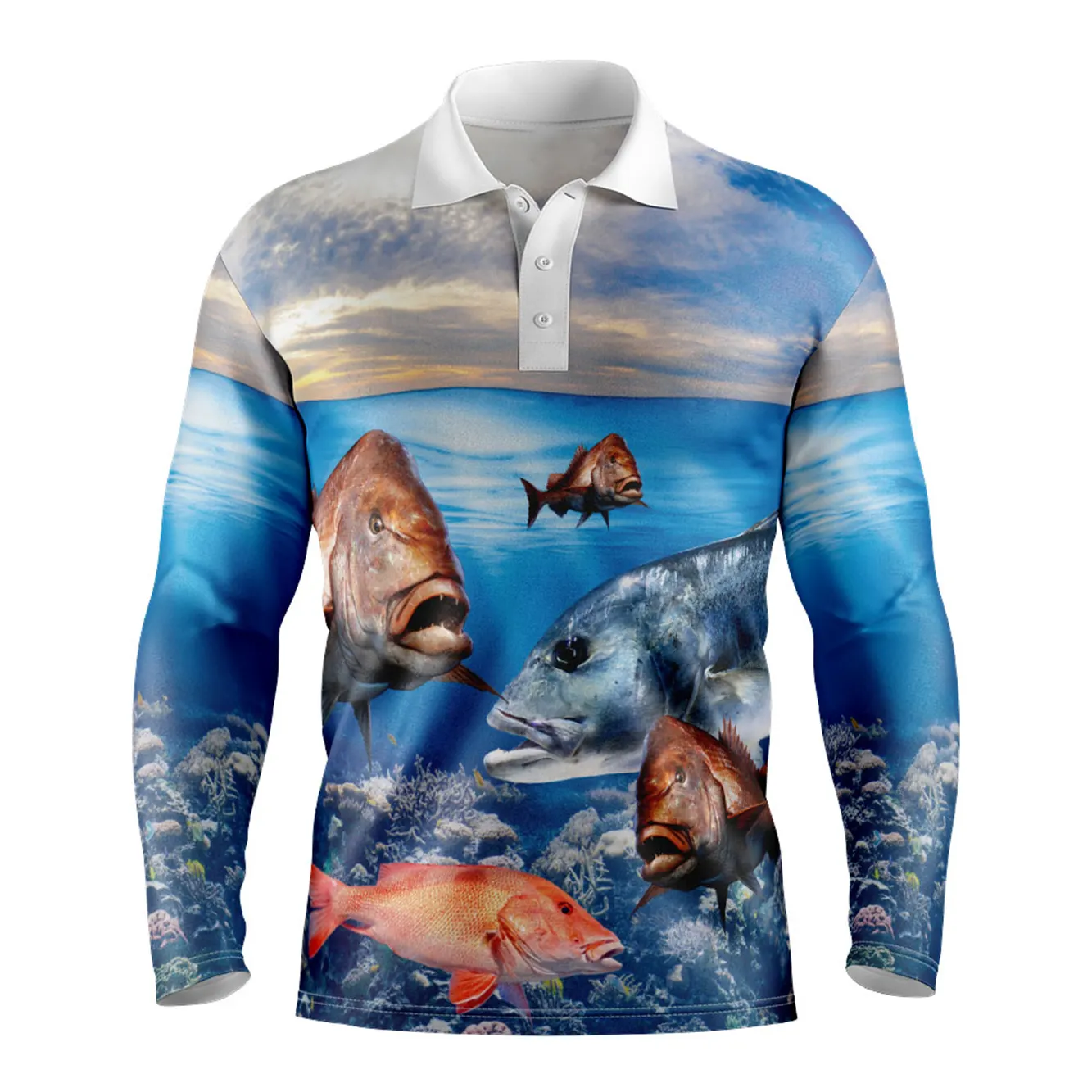 2023 यूवी त्वरित सूखी मछली पकड़ने का जर्सी टी शर्ट लंबी आस्तीन मछली पकड़ने पोलो शर्ट थोक पेशेवर कस्टम मछली पकड़ने शर्ट