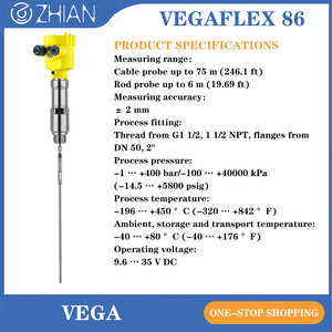 Gefuhrte Radar-fullstandmessung fx86 Radar-fullstandmessgerat MIT leitwelle Flex 86 gefuhrter Radar-fullstandstandsensor - Product Image 2