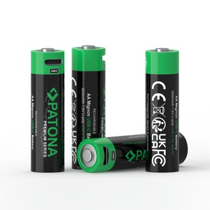 Pin sạc lại PATONA Premium USB-C 4x AA Mignon Lithium 3000mWh 1.5V kèm 1-2 cáp sạc USB-C - Product Image 1