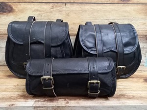 Thiết Lập 3 Lớn Tùy Chỉnh Phong Cách Chính Hãng Da Thể Thao Vải Thô Túi Unisex Xe Máy Công Cụ Du Lịch Sử Dụng Biểu Tượng Tùy Chỉnh Yên Pouch Saddlebags - Product Image 5