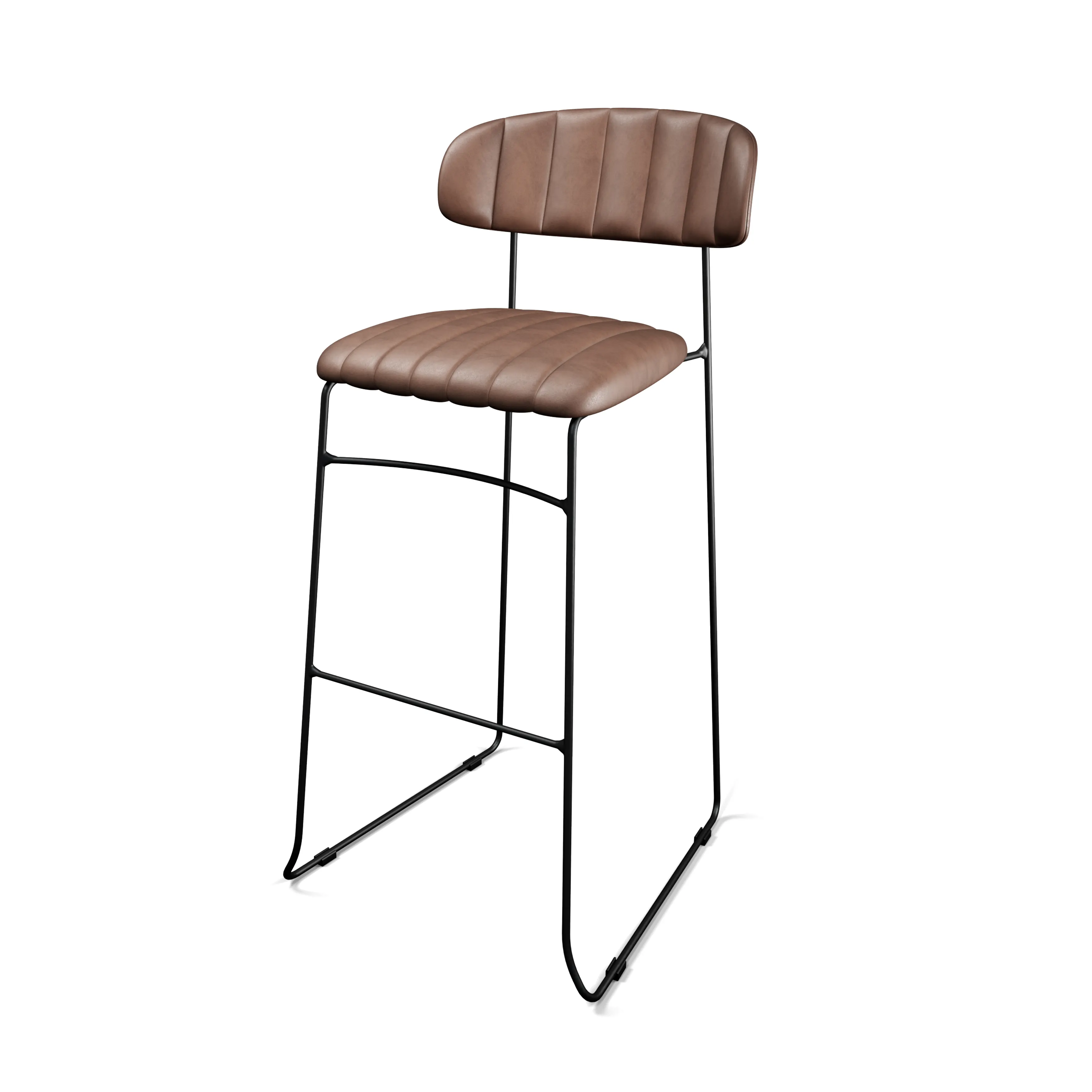 Commercio all'ingrosso unico alla moda sedia in pelle artificiale mobili Design moderno sala da pranzo sedia da Bar produzione in pelle PU