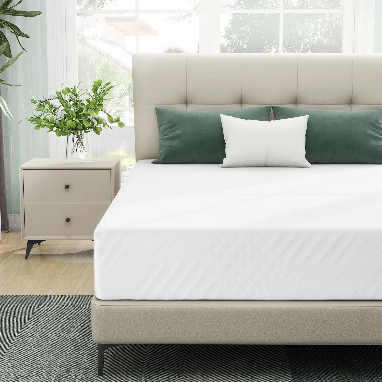 Compre colchão completo por atacado, colchão de espuma de memória com 10 polegadas, colchão compatível com todas as armações de cama