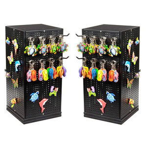 Einzelhandel geschäft Tischplatte rotierende Peg board Display Rack Arbeits platte Peg board Hook Display Rack - Product Image 3