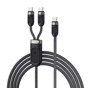 Porodo Dual Type-C Fast Charging Cable with USB-C PD <strong>Input</strong> &amp; Enhanced Durability, 480 Mbps <strong>Data</strong> Transfer Speed - Product Image 1
