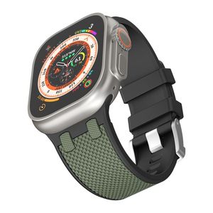 สายรัดซิลิโคนสำหรับ Apple Watch Ultra 2 49mm, สายรัดกันน้ำสำหรับผู้ชาย9/8/7/6/5/4/3/2/1 /se - Product Image 3