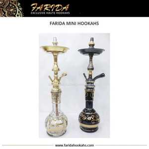 水烟筒水烟筒Farida迷你传统黄铜新设计2025匹配玻璃或黄铜最高吸烟效率埃及