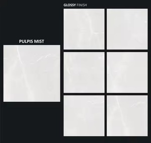 Statuario Pearl 80x 80cm光沢のあるポリッシュタイル800x 800mmピアストレル磁器リビア見事な床カウンタートップデザイン - Product Image 5