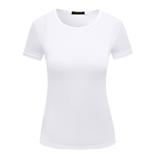 Kadın toptan kadınlar için beyaz T Shirt beyaz pamuklu t-shirt - Product Image 1