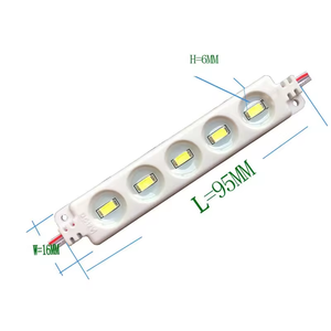Yüksek parlaklık 9517 led işareti modülü 5730 12V 2W modülü 5 leds enjeksiyon araba dekoratif ışıklar led modülü tabela ışık kutusu - Product Image 4
