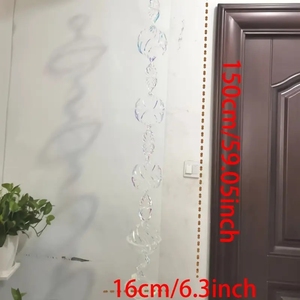 Glam tarzı asılı Spiral girdap dekorasyon yanardöner Mylar Spin dörtlüsü ile kristal asılı Spiral parti girdap süslemeleri