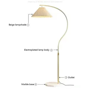 โคมไฟตั้งพื้น LED สไตล์อินเดียโมเดิร์น,โคมไฟสีดำสำหรับตกแต่งบ้าน/โรงแรมพร้อมชั้นวางของในปริมาณสั่งซื้อขั้นต่ำน้อย - Product Image 4