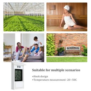 Wall Mounted Digital Refrigerator <strong>Thermometer</strong> <strong>with</strong> Hole Hook <strong>Memory</strong> <strong>Function</strong> Weatherproof Greenhouse <strong>Thermometer</strong> - Product Image 6